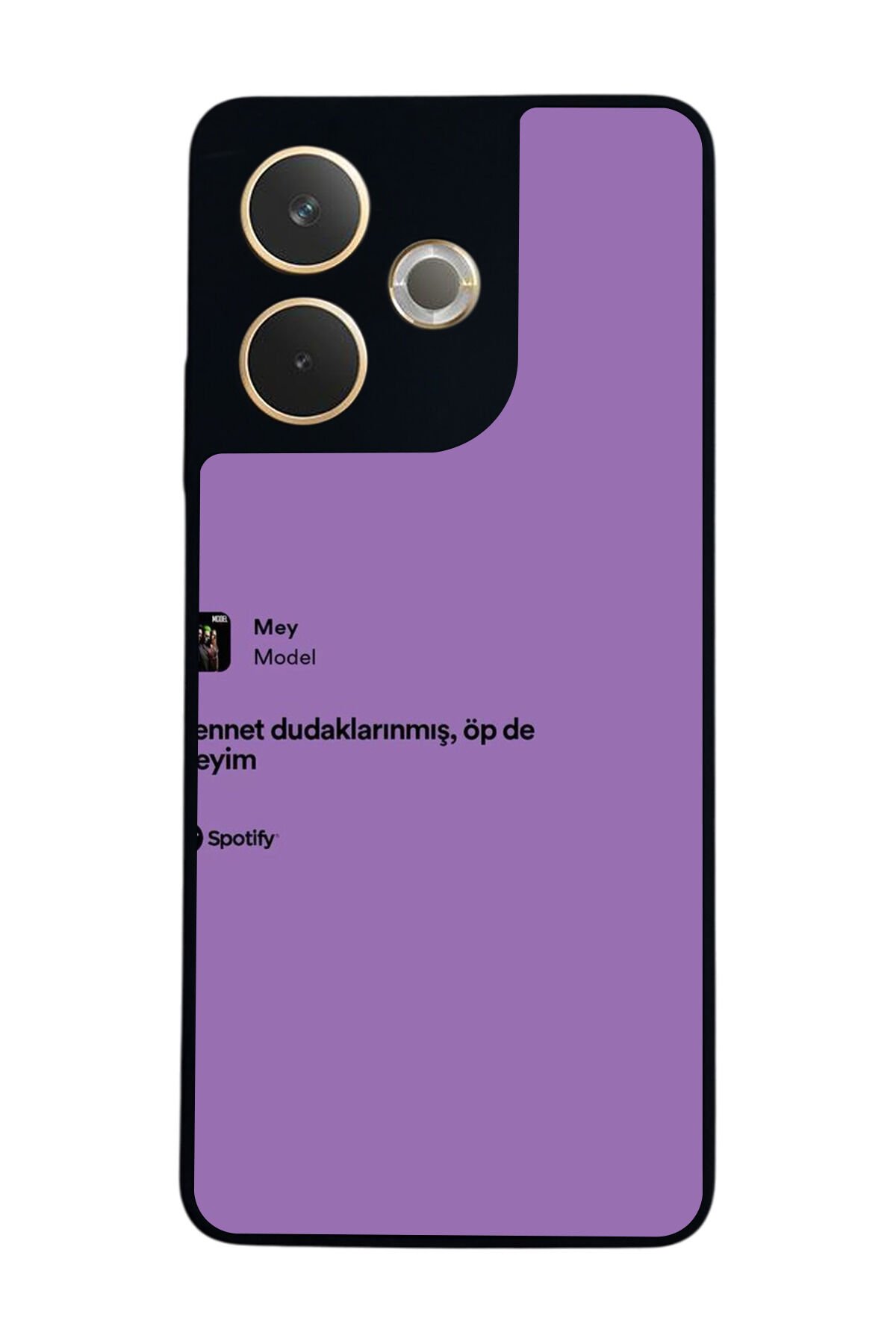 Oppo A5 Pro Uyumlu Sarki Sozleri Tasarımlı Glossy Premium Kılıf