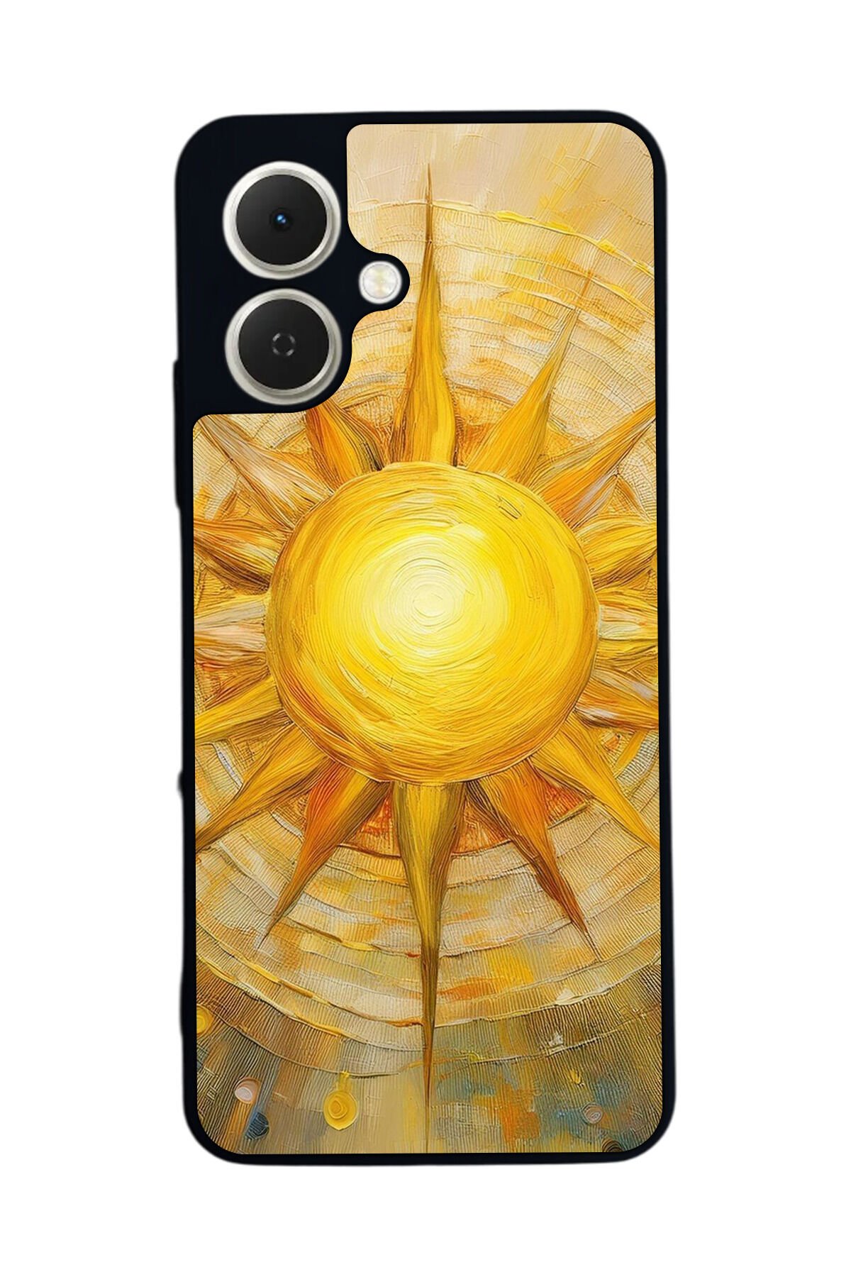Tecno Spark GO 2 Uyumlu Güneş Tasarımlı Glossy Premium Kılıf