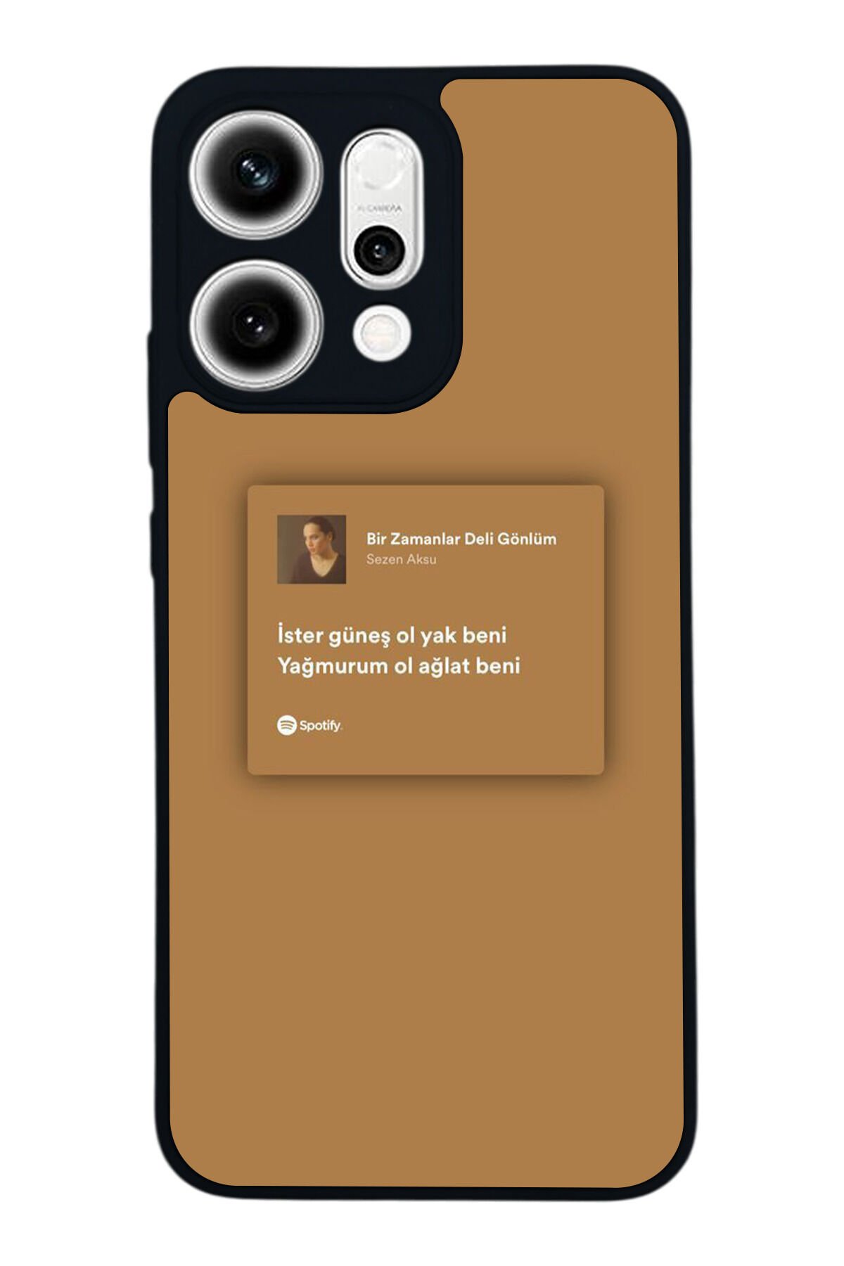 Oppo Reno 14 Uyumlu Sarki Sozleri Tasarımlı Glossy Premium Kılıf