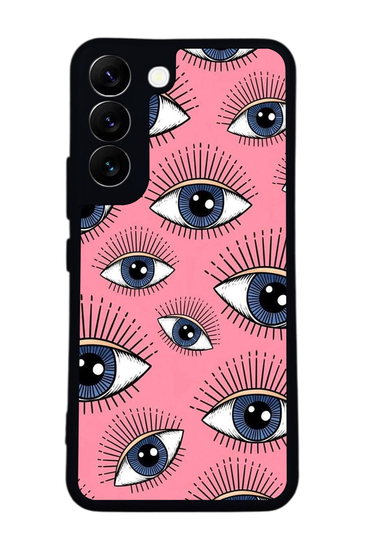 Samsung Galaxy S22 Uyumlu Göz Tasarımlı Glossy Premium Kılıf