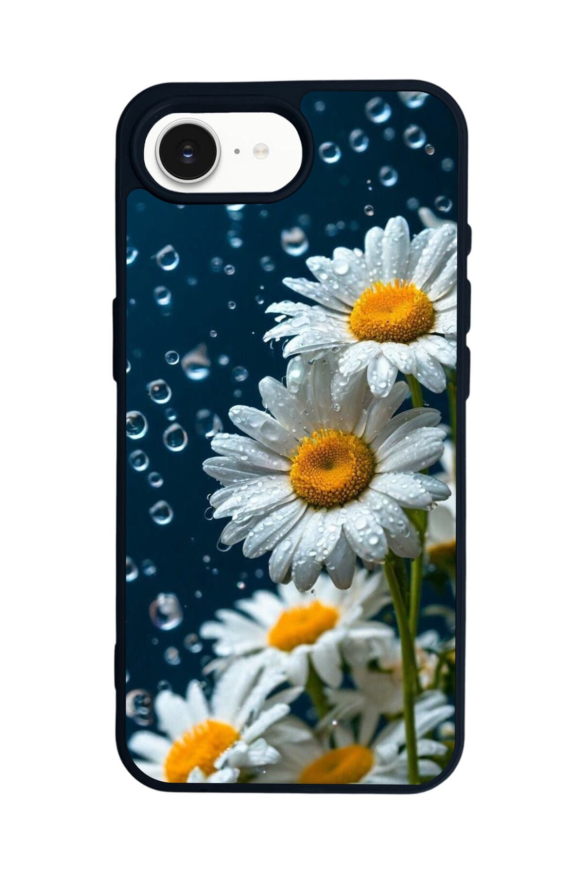 iPhone 16E Uyumlu Cicek Tasarımlı Glossy Premium Kılıf