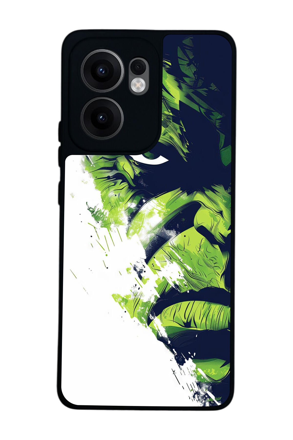 Oppo Reno 13F Uyumlu Hulk Tasarımlı Glossy Premium Kılıf