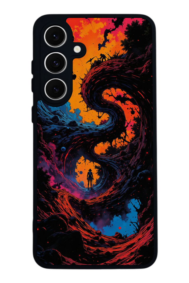 Samsung Galaxy S24 FE Uyumlu Abstract Tasarımlı Glossy Premium Kılıf
