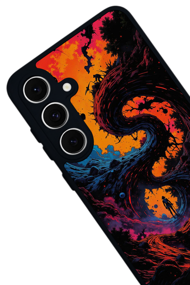 Samsung Galaxy S24 FE Uyumlu Abstract Tasarımlı Glossy Premium Kılıf