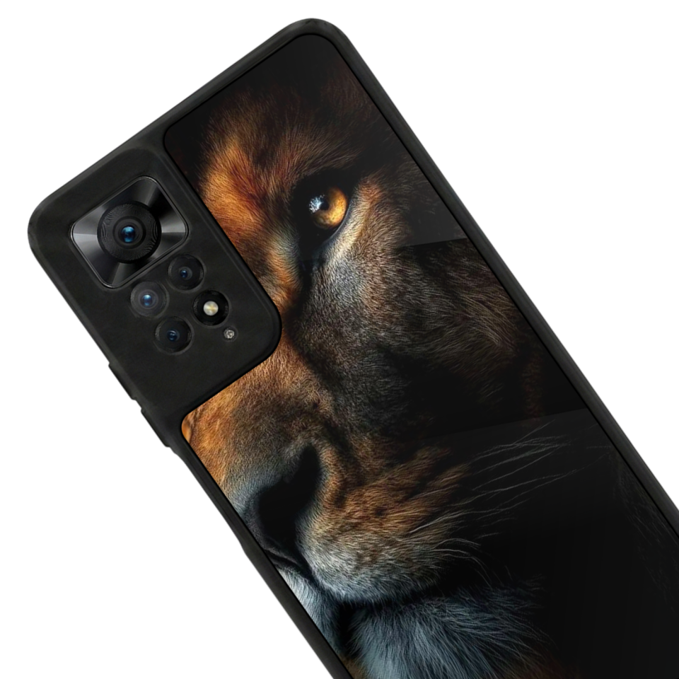 Xiaomi Redmi Note 12 Pro Uyumlu Aslan Tasarımlı Glossy Premium Kılıf