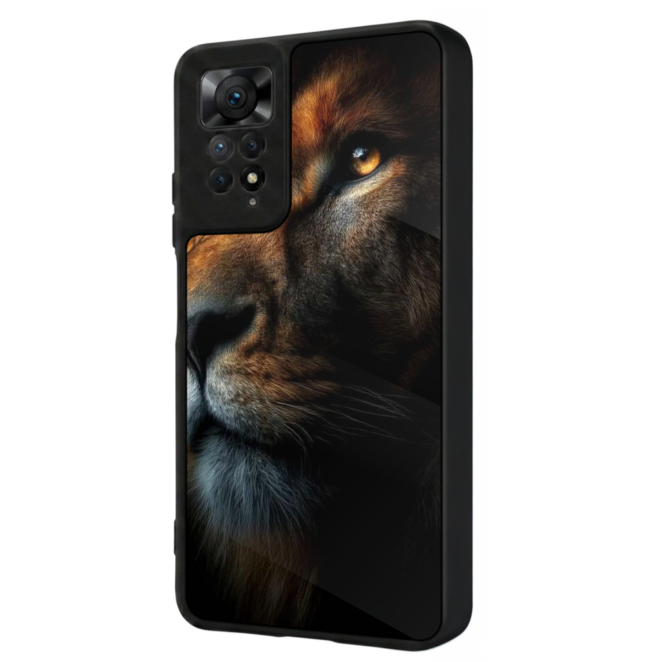 Xiaomi Redmi Note 12 Pro Uyumlu Aslan Tasarımlı Glossy Premium Kılıf