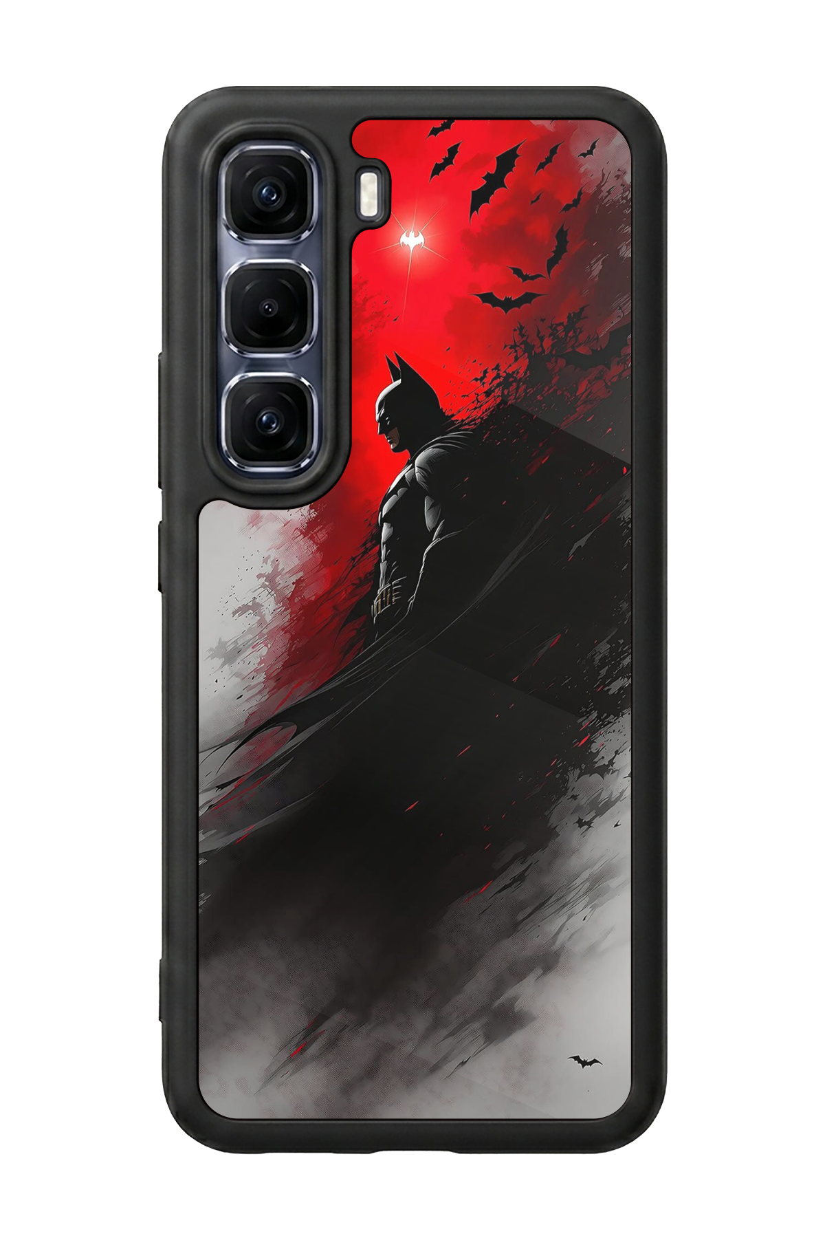 Infinix Hot 60 Pro Plus Uyumlu Batman Tasarımlı Glossy Premium Kılıf