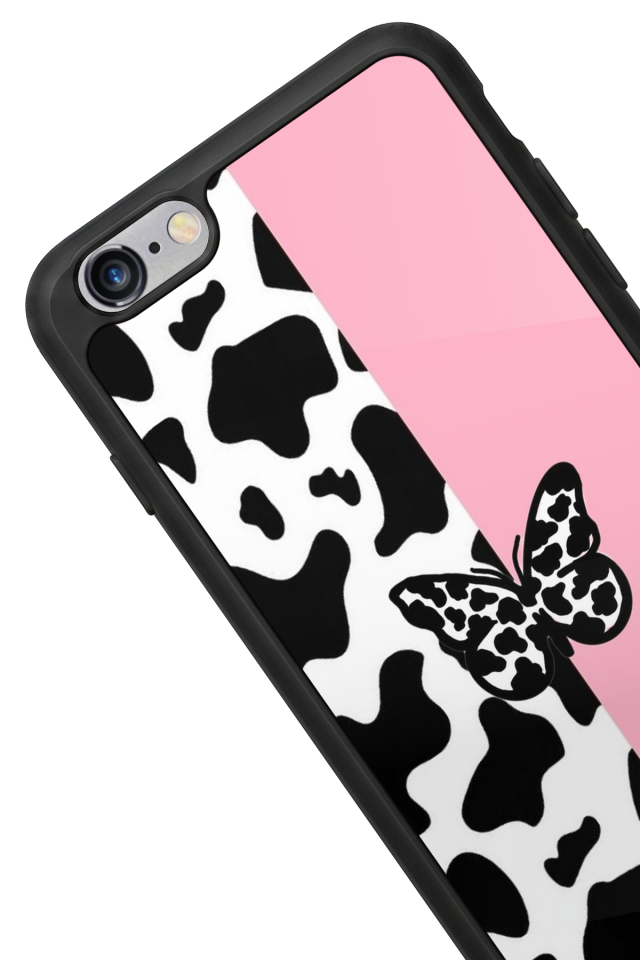 iPhone 6 Plus Uyumlu Kelebek Tasarımlı Glossy Premium Kılıf
