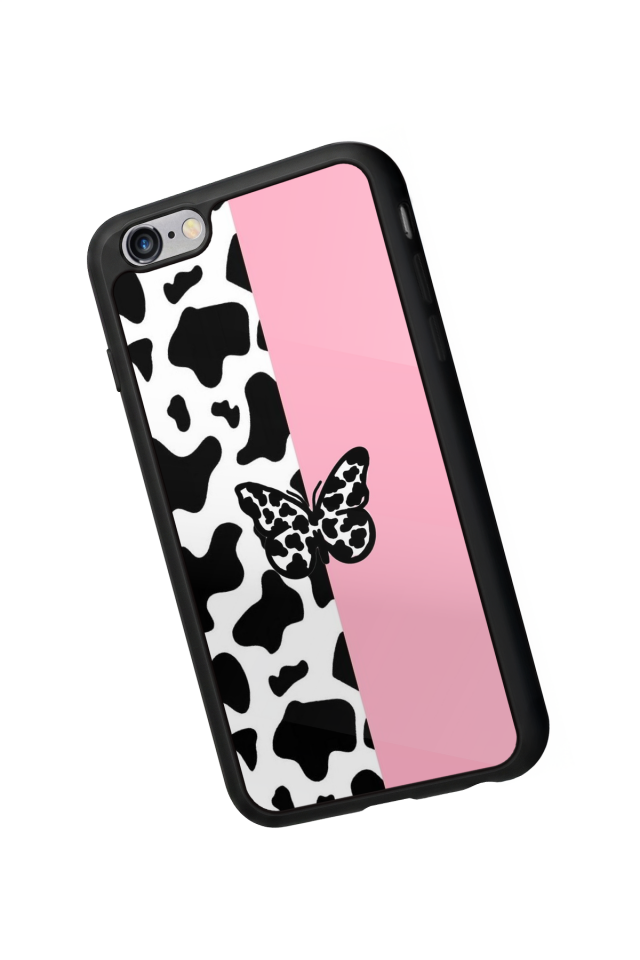 iPhone 6 Plus Uyumlu Kelebek Tasarımlı Glossy Premium Kılıf