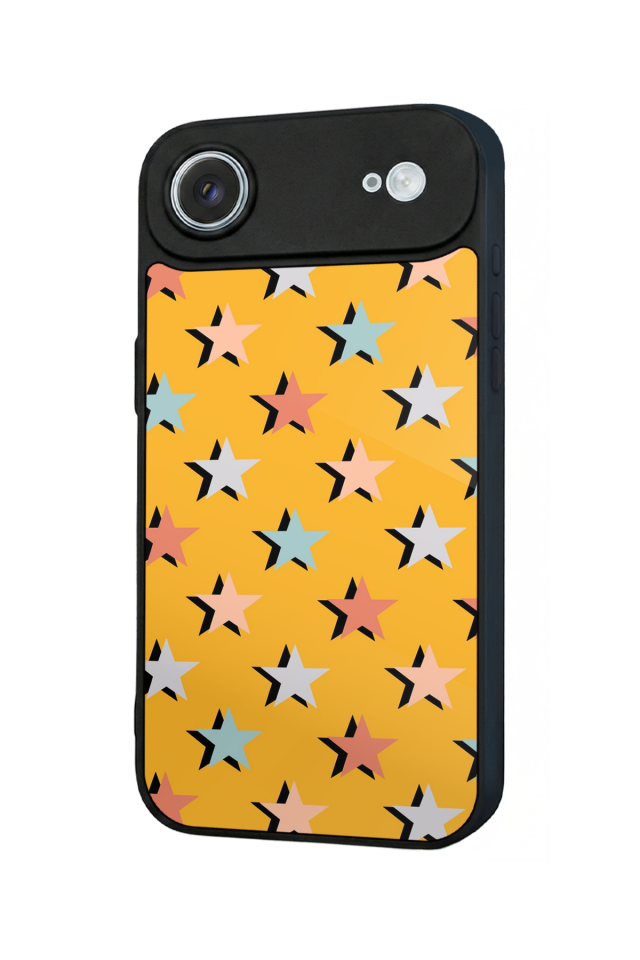 iPhone 17 Air Uyumlu Retro Yildizlar Tasarımlı Glossy Premium Kılıf