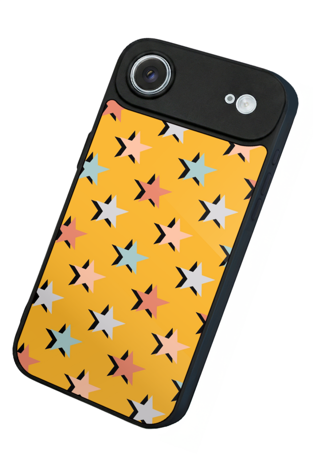 iPhone 17 Air Uyumlu Retro Yildizlar Tasarımlı Glossy Premium Kılıf