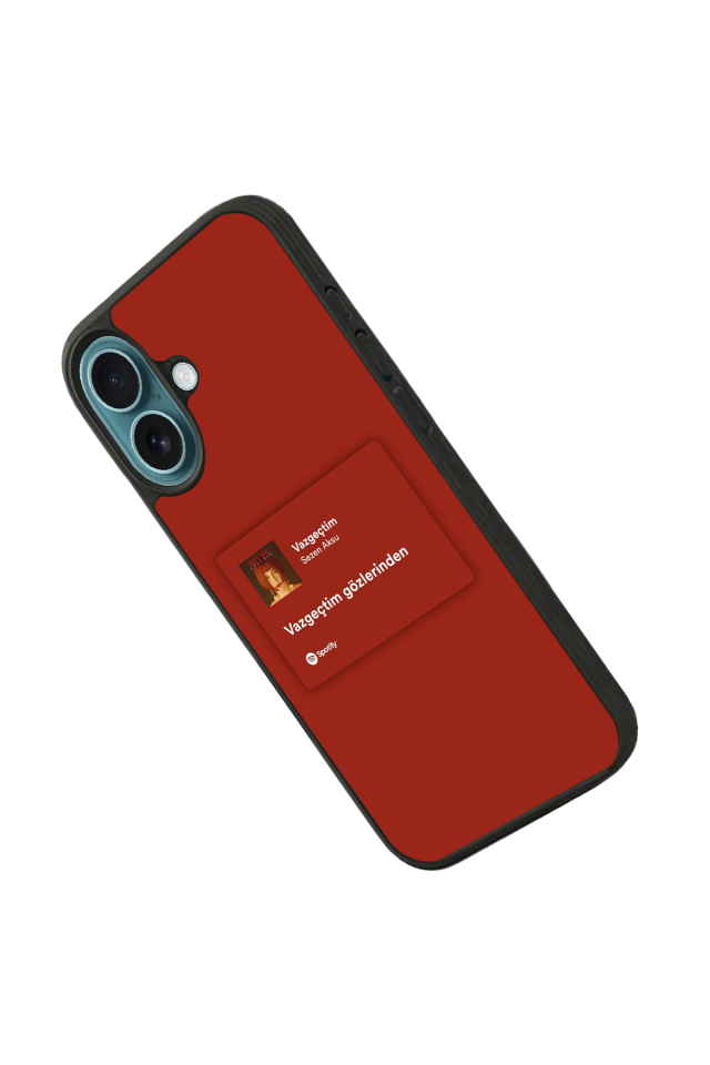 iPhone 16 Uyumlu Sarki Sozleri Tasarımlı Glossy Premium Kılıf