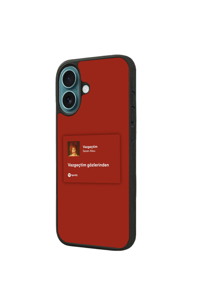iPhone 16 Uyumlu Sarki Sozleri Tasarımlı Glossy Premium Kılıf