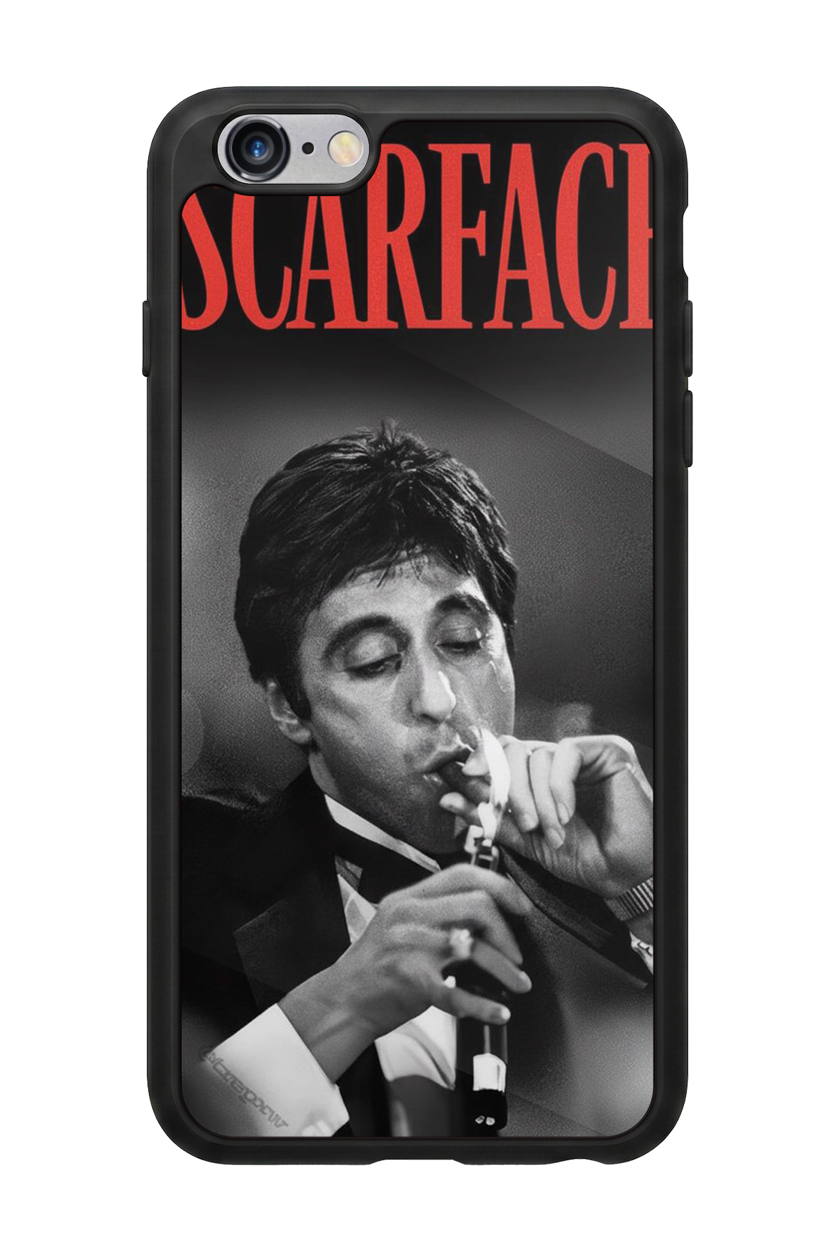 iPhone 6s Plus Uyumlu Scarface Tasarımlı Glossy Premium Kılıf