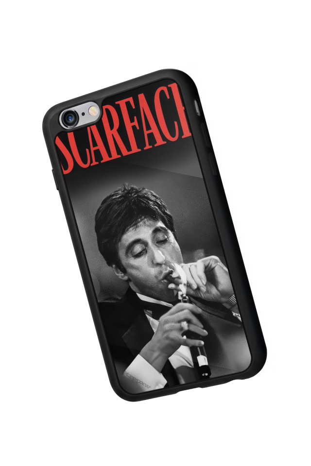 iPhone 6s Plus Uyumlu Scarface Tasarımlı Glossy Premium Kılıf