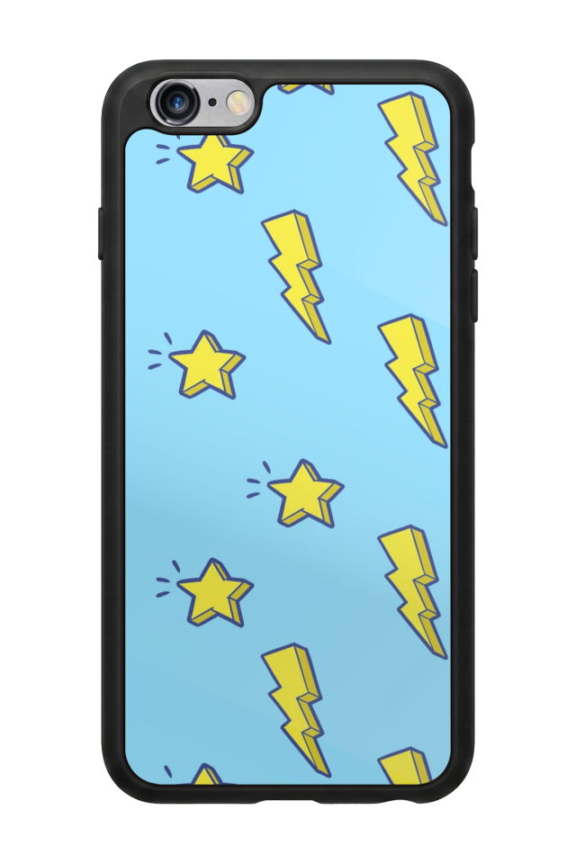 iPhone 6s Plus Uyumlu Simsek Tasarımlı Glossy Premium Kılıf