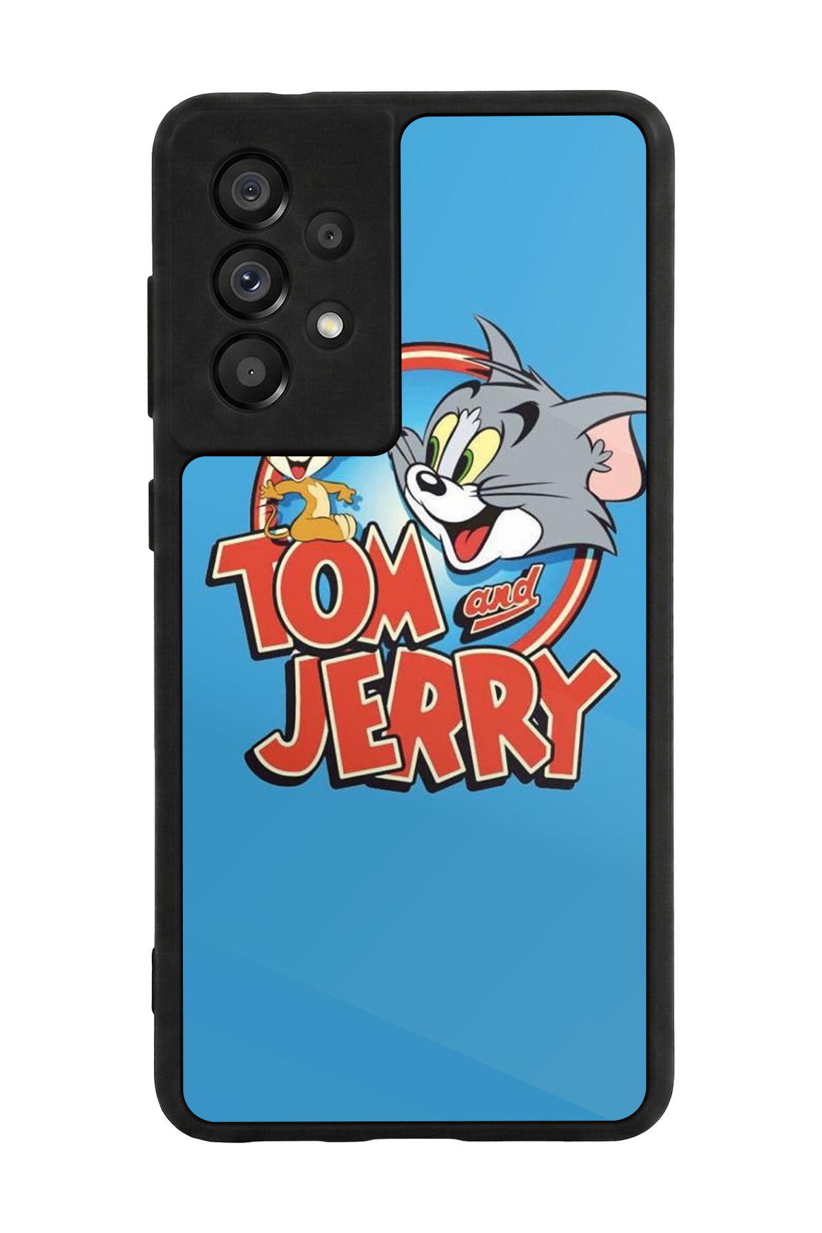 Samsung Galaxy A73 Uyumlu Tom And Jerry Tasarımlı Glossy Premium Kılıf