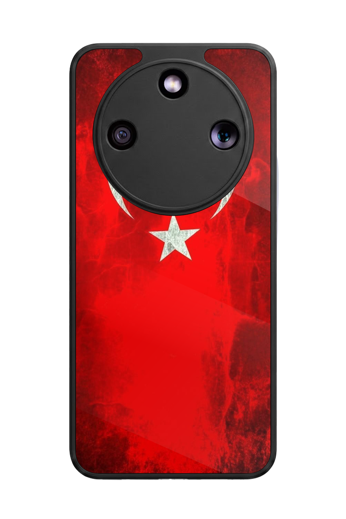 Honor Magic 8 Lite Uyumlu Türk Bayragi Tasarımlı Glossy Premium Kılıf