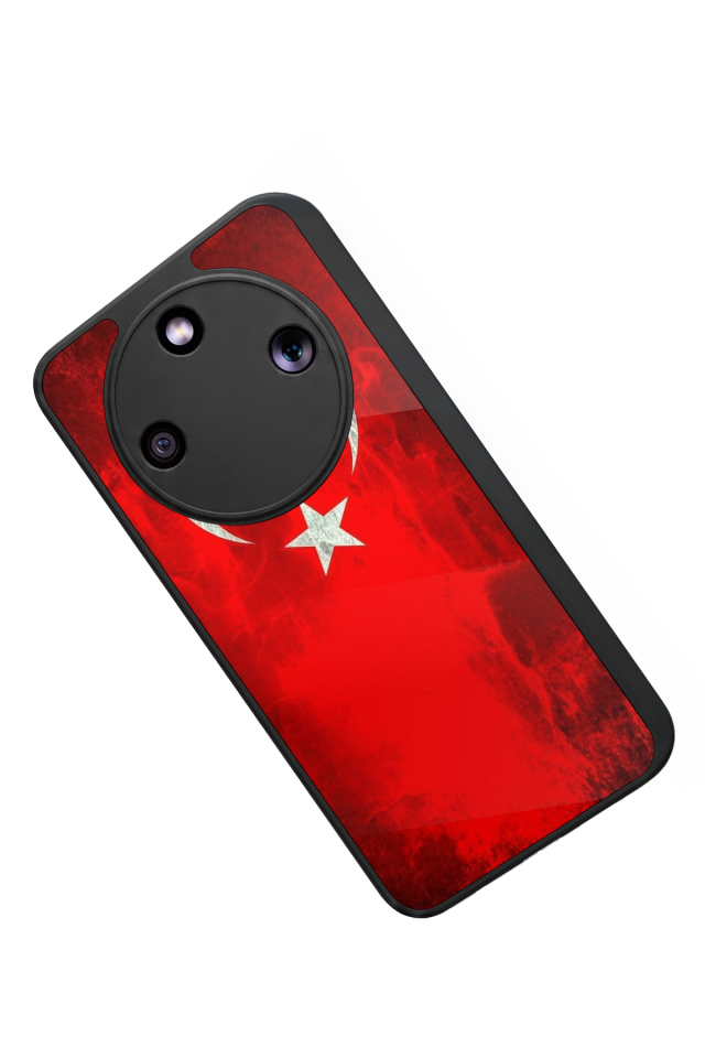 Honor Magic 8 Lite Uyumlu Türk Bayragi Tasarımlı Glossy Premium Kılıf