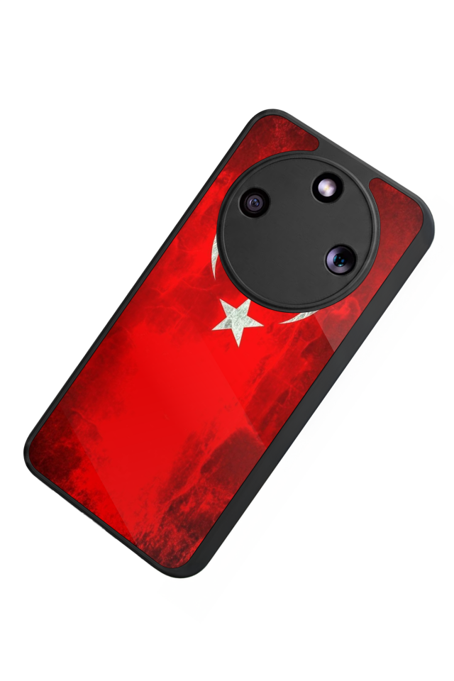 Honor Magic 8 Lite Uyumlu Türk Bayragi Tasarımlı Glossy Premium Kılıf