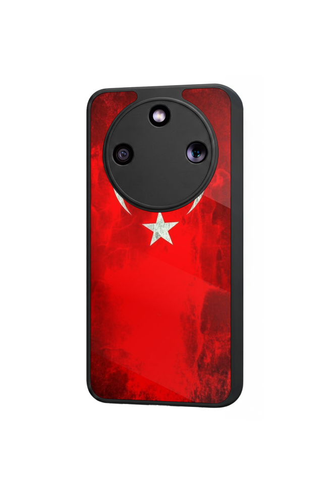 Honor Magic 8 Lite Uyumlu Türk Bayragi Tasarımlı Glossy Premium Kılıf