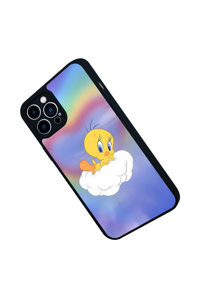 iPhone 13 Pro Max Uyumlu Tweety Tasarımlı Glossy Premium Kılıf