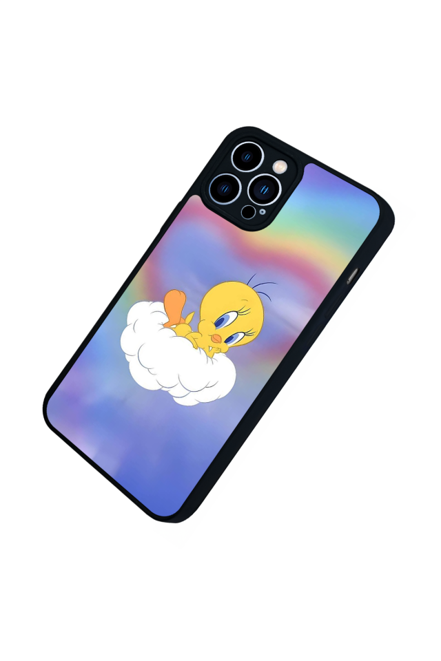 iPhone 13 Pro Max Uyumlu Tweety Tasarımlı Glossy Premium Kılıf