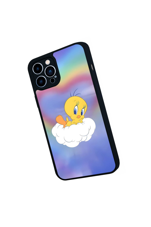 iPhone 13 Pro Max Uyumlu Tweety Tasarımlı Glossy Premium Kılıf