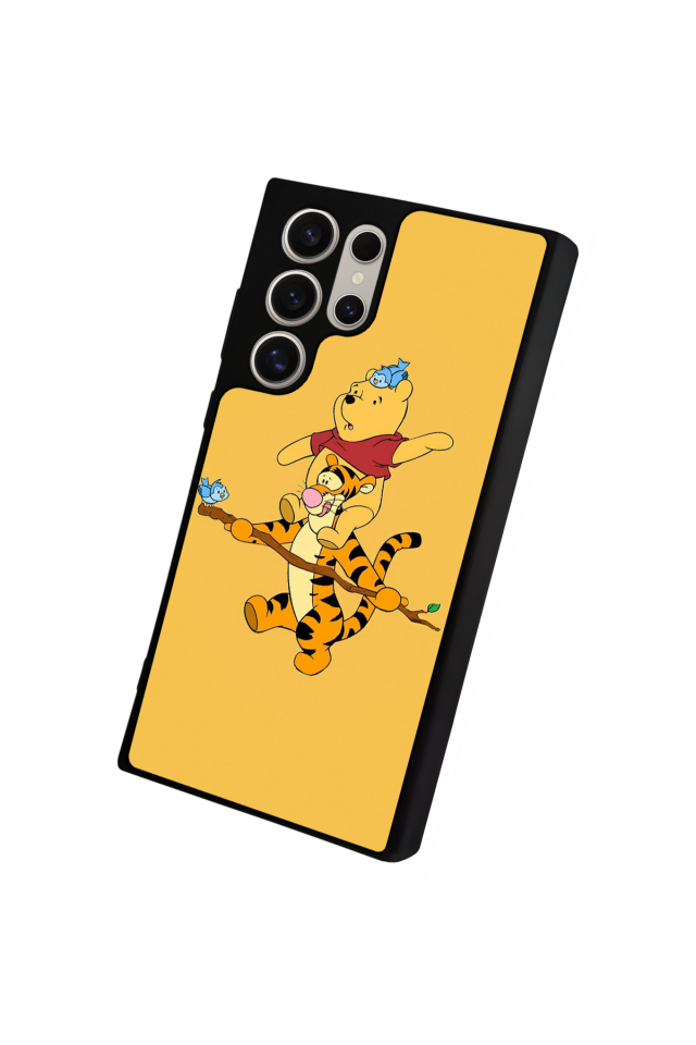 Samsung Galaxy S22 Ultra Uyumlu Winnie Tasarımlı Glossy Premium Kılıf