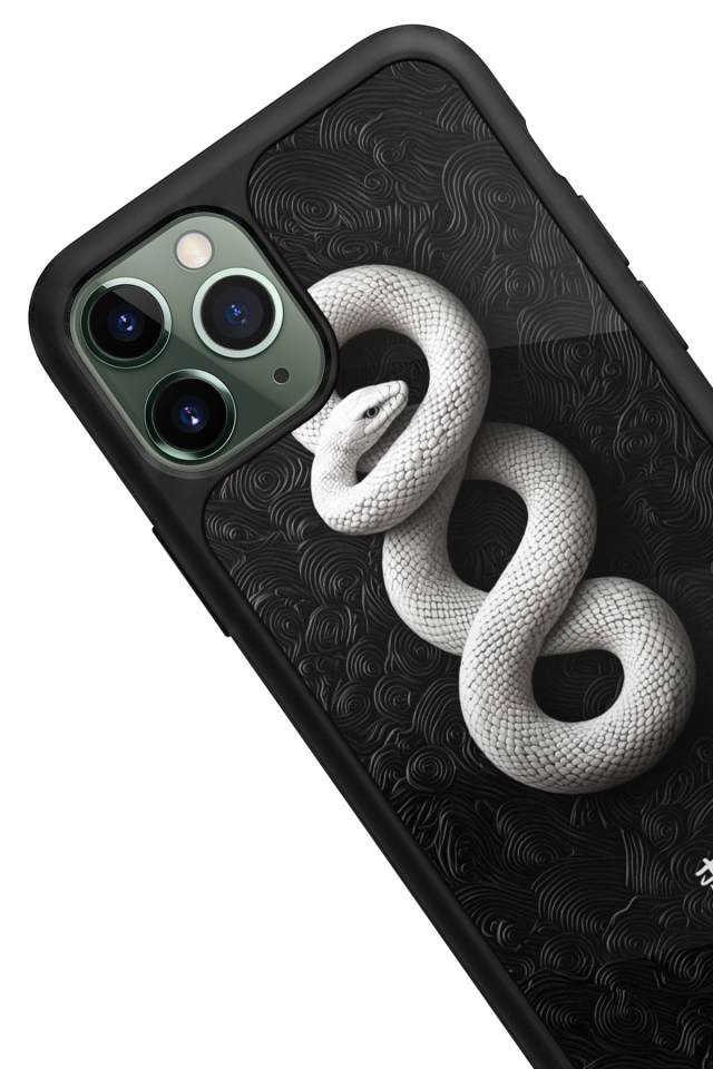 iPhone 11 Pro Max Uyumlu Yılan Tasarımlı Glossy Premium Kılıf