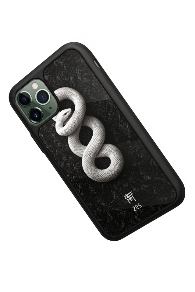 iPhone 11 Pro Max Uyumlu Yılan Tasarımlı Glossy Premium Kılıf