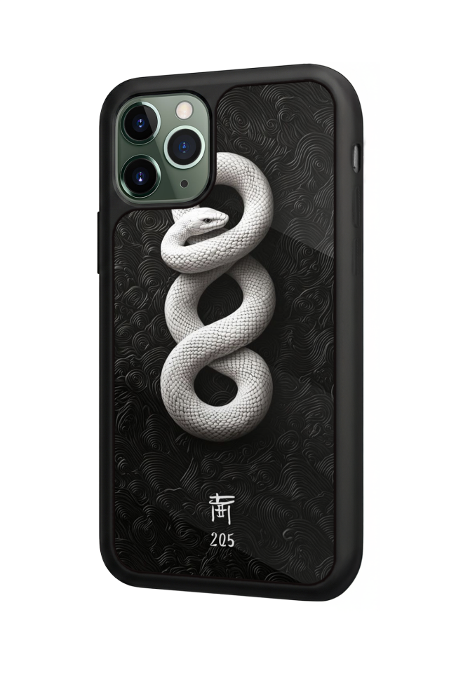 iPhone 11 Pro Max Uyumlu Yılan Tasarımlı Glossy Premium Kılıf