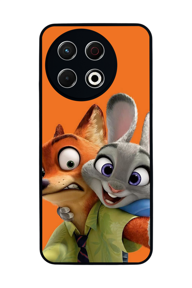 Tecno Spark 30 Pro Uyumlu Zootropolis Tasarımlı Glossy Premium Kılıf