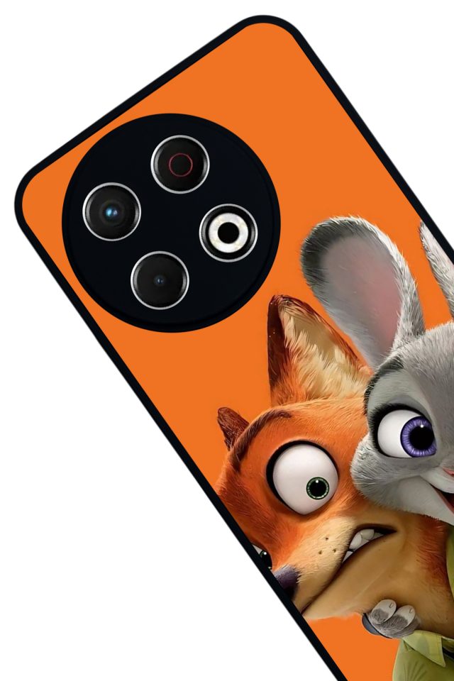 Tecno Spark 30 Pro Uyumlu Zootropolis Tasarımlı Glossy Premium Kılıf