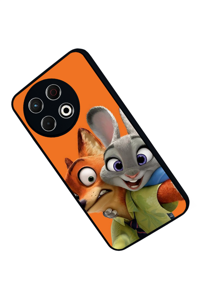 Tecno Spark 30 Pro Uyumlu Zootropolis Tasarımlı Glossy Premium Kılıf