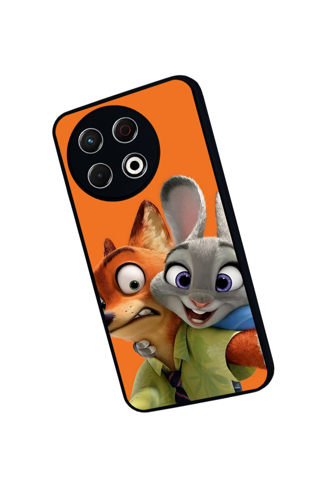 Tecno Spark 30 Pro Uyumlu Zootropolis Tasarımlı Glossy Premium Kılıf