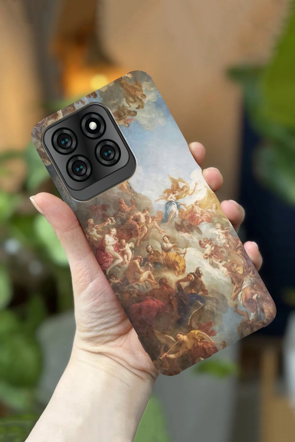 Reeder S71 Uyumlu Kamera Korumalı Heykel Desenli HD Baskılı Silikon Kılıf