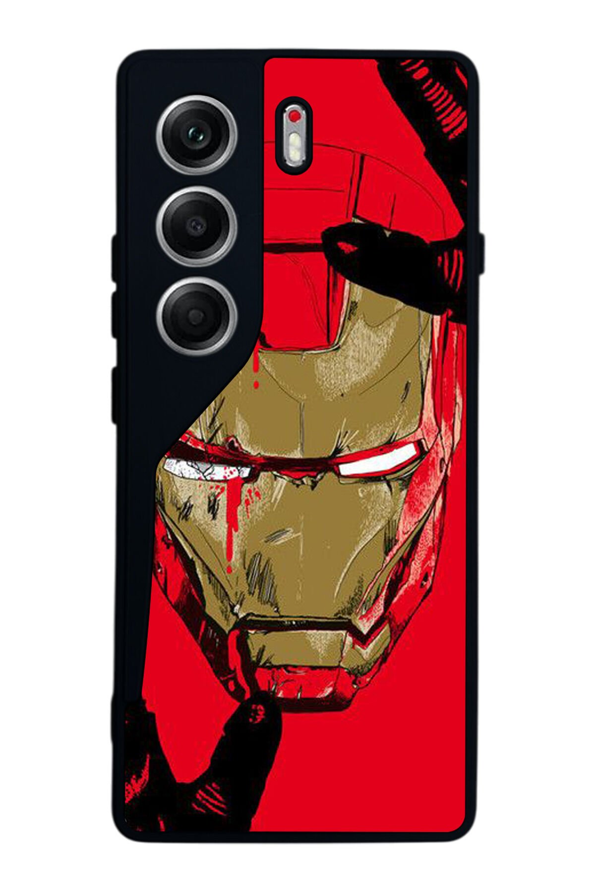 Tecno Camon 40 Uyumlu Iron Man ( Demir Adam ) Tasarımlı Glossy Premium Kılıf
