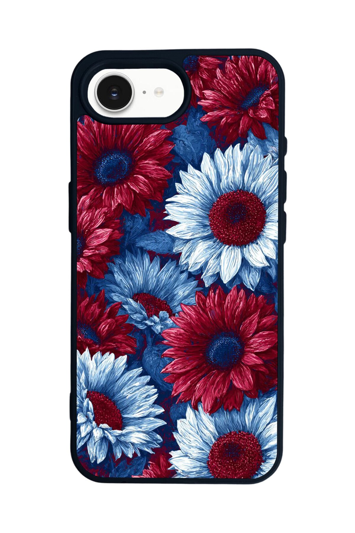 iPhone 16E Uyumlu Cicek Tasarımlı Glossy Premium Kılıf