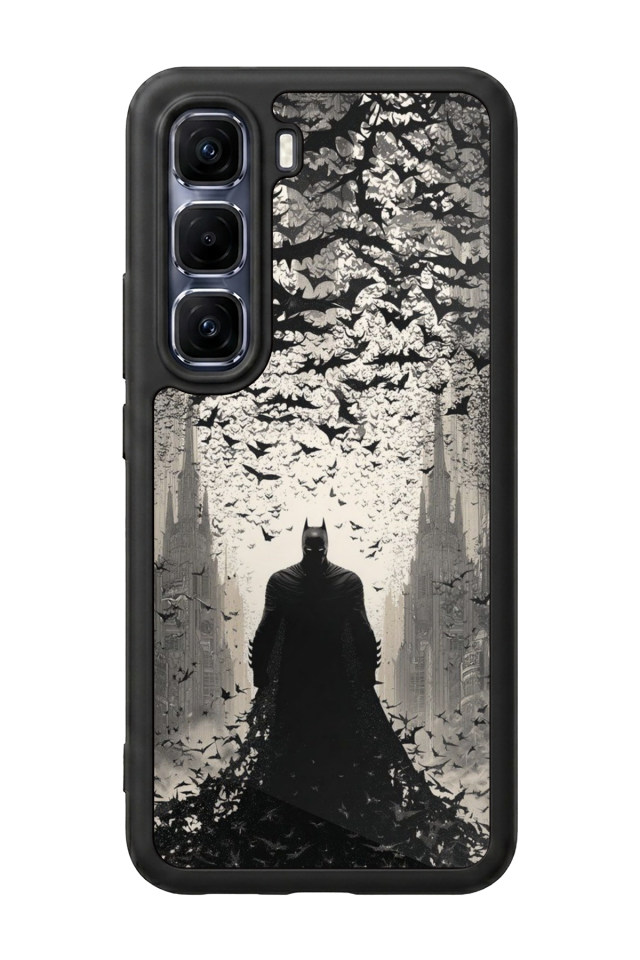 Infinix Hot 60 Pro Plus Uyumlu Batman Tasarımlı Glossy Premium Kılıf