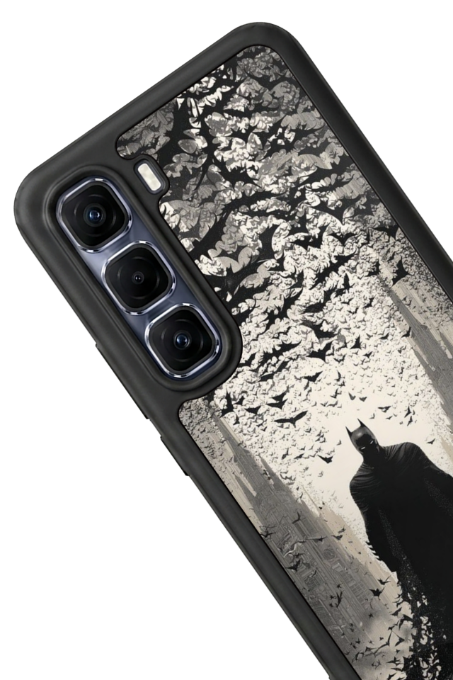 Infinix Hot 60 Pro Plus Uyumlu Batman Tasarımlı Glossy Premium Kılıf