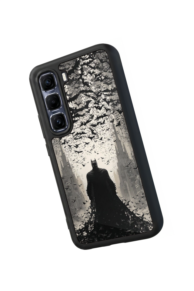 Infinix Hot 60 Pro Plus Uyumlu Batman Tasarımlı Glossy Premium Kılıf