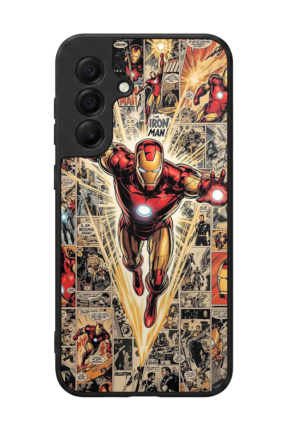 Samsung Galaxy A17 Uyumlu Iron Man ( Demir Adam ) Tasarımlı Glossy Premium Kılıf