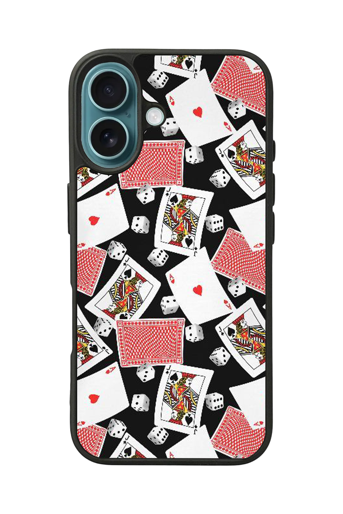 iPhone 16 Plus Uyumlu Kart Tasarımlı Glossy Premium Kılıf