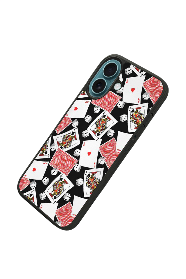 iPhone 16 Plus Uyumlu Kart Tasarımlı Glossy Premium Kılıf
