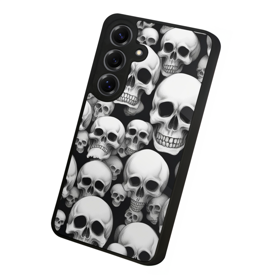 Samsung Galaxy S25 Uyumlu KuruKafa Tasarımlı Glossy Premium Kılıf