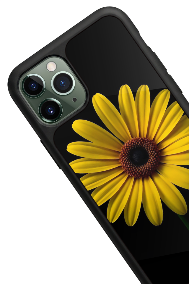 iPhone 11 Pro Uyumlu Papatya Tasarımlı Glossy Premium Kılıf