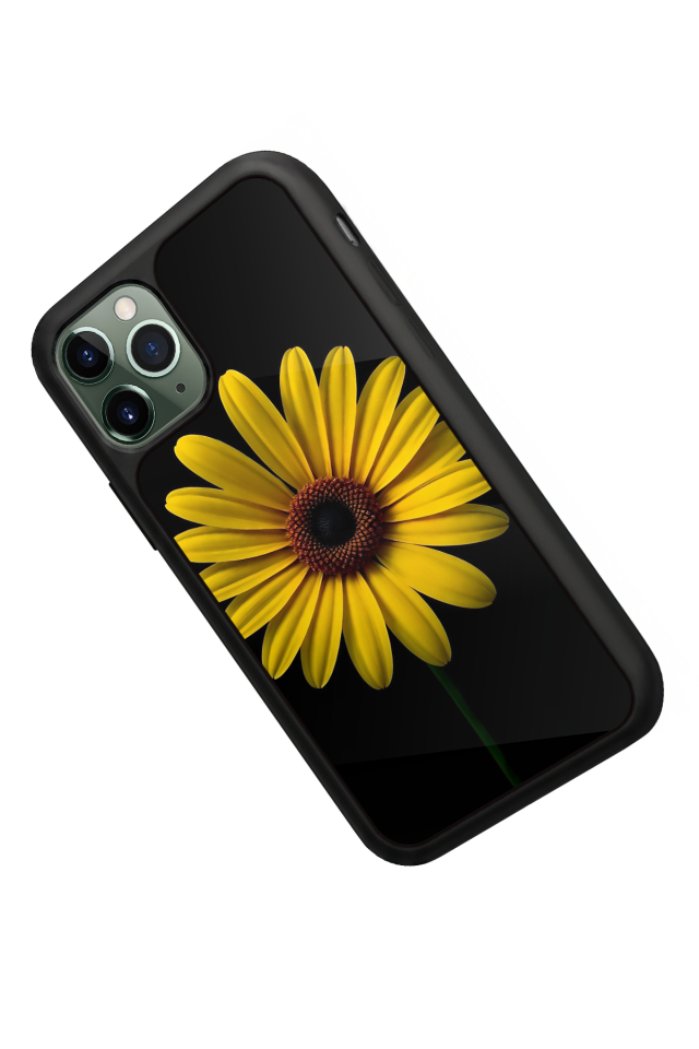 iPhone 11 Pro Uyumlu Papatya Tasarımlı Glossy Premium Kılıf