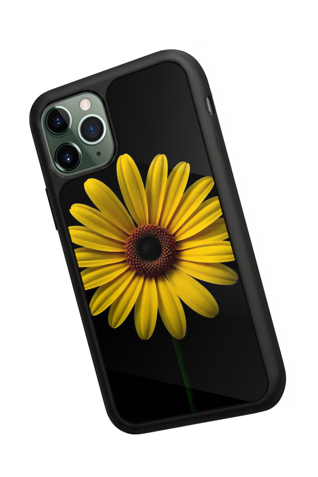 iPhone 11 Pro Uyumlu Papatya Tasarımlı Glossy Premium Kılıf