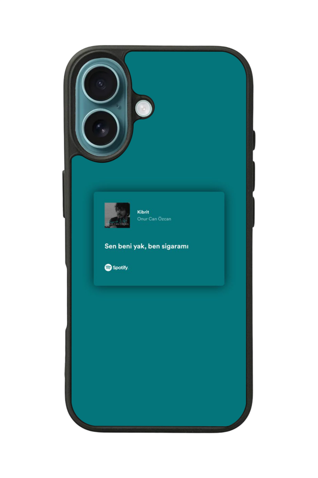 iPhone 16 Uyumlu Sarki Sozleri Tasarımlı Glossy Premium Kılıf